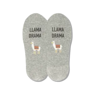 HOTSOX Women's Llama Drama No Show Socks