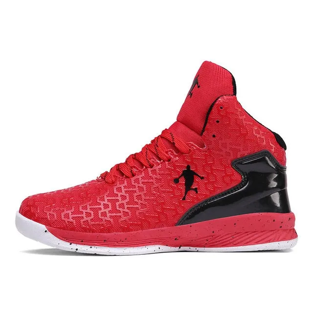 HUMTTO High-top Big Size Basketball Shoes Men Outdoor Sneakers Men Wear Resistant Cushioning Shoes Breathable Sport Shoes Unisex