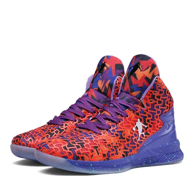 HUMTTO High-top Big Size Basketball Shoes Men Outdoor Sneakers Men Wear Resistant Cushioning Shoes Breathable Sport Shoes Unisex