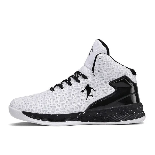HUMTTO High-top Big Size Basketball Shoes Men Outdoor Sneakers Men Wear Resistant Cushioning Shoes Breathable Sport Shoes Unisex