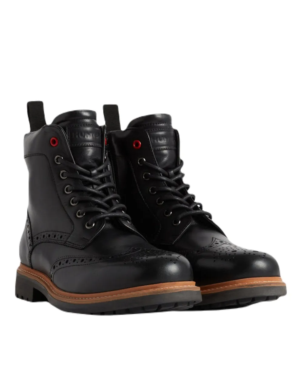 Hunter Mens Cawdor Brogue Ankle Boots