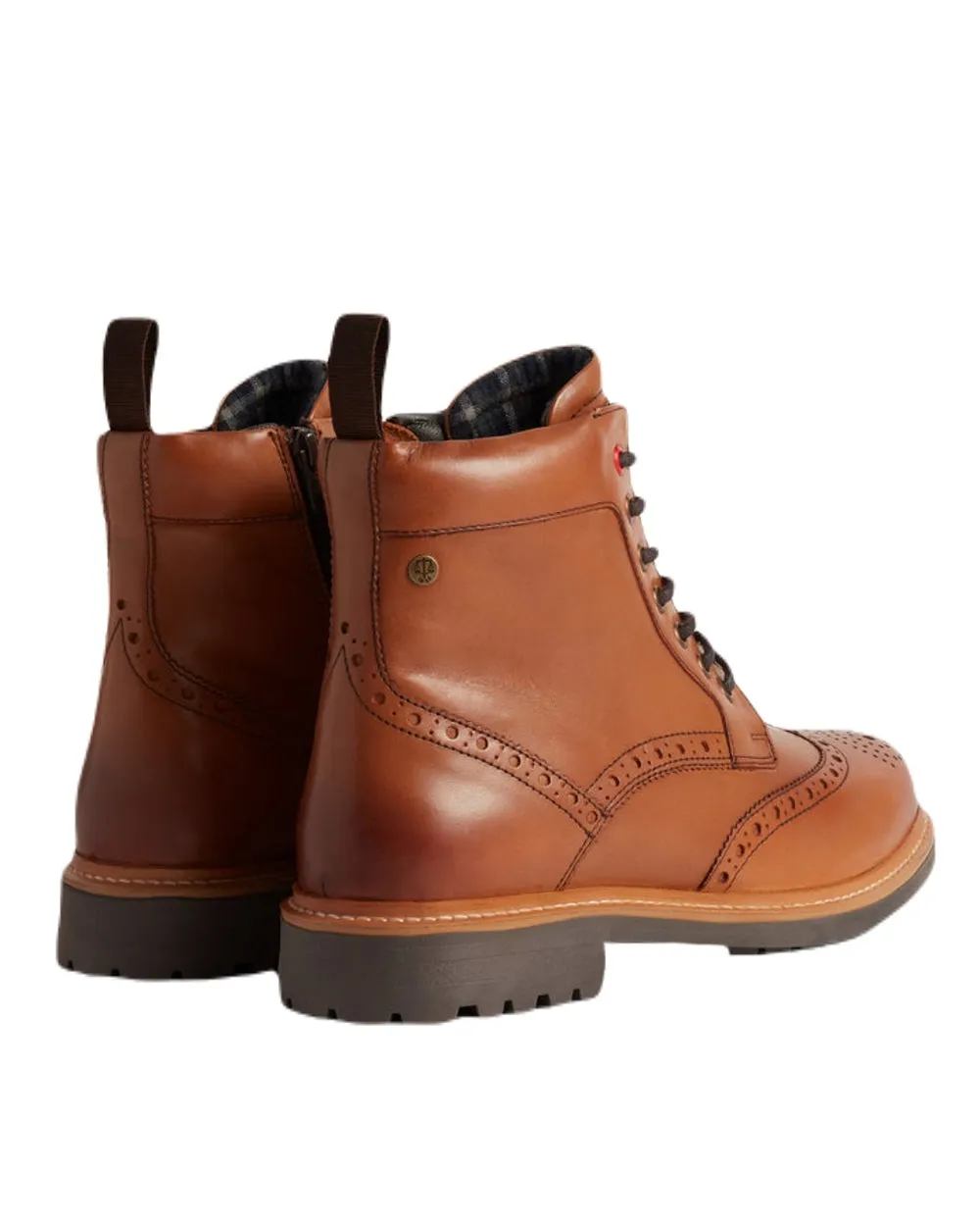 Hunter Mens Cawdor Brogue Ankle Boots