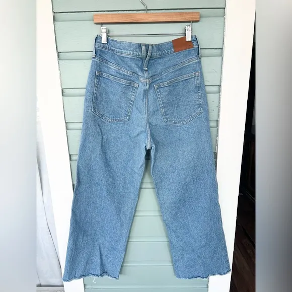 J. CREW High Waist Full-length slim wide leg jeans Womens Size 30 preppy classic