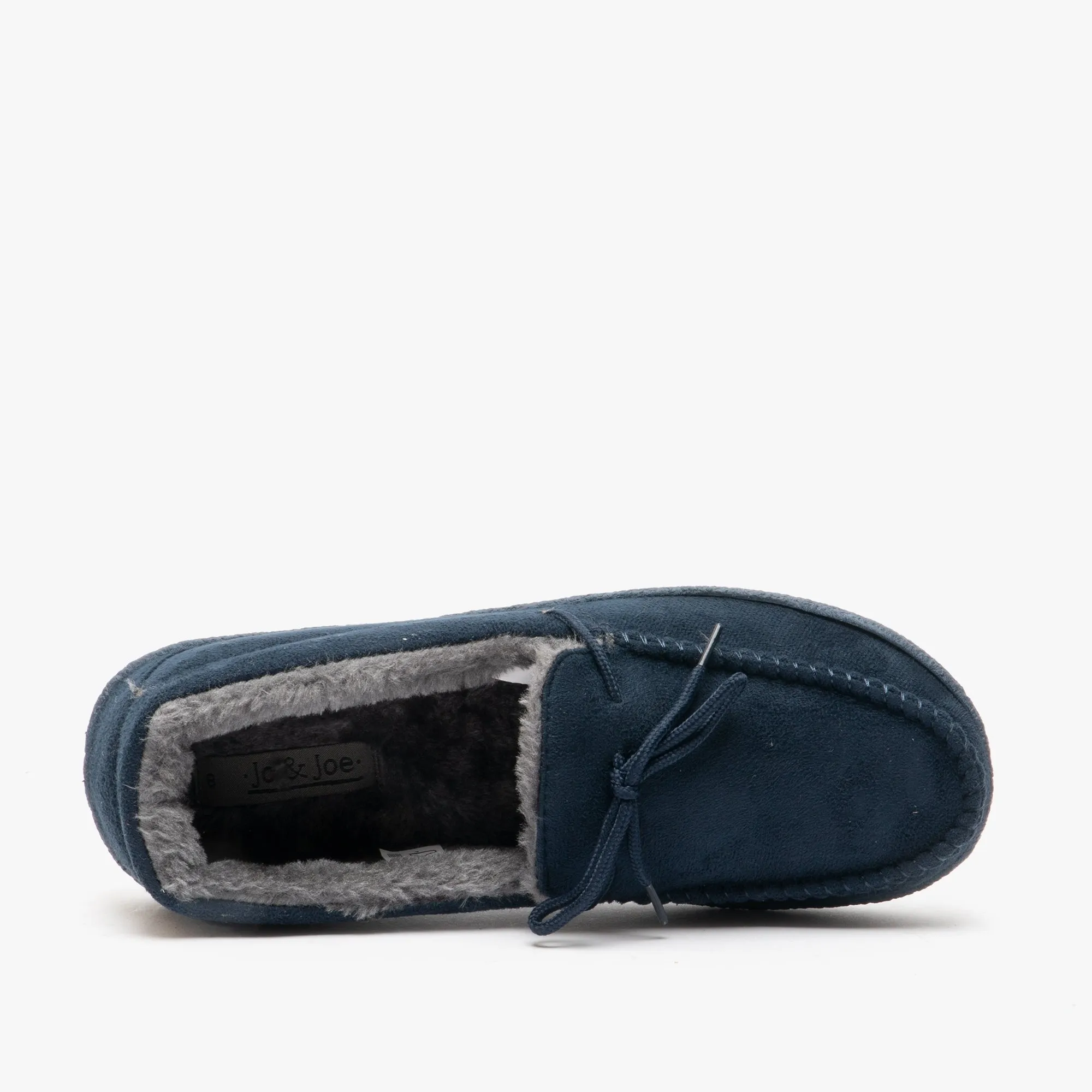 Jo & Joe MALCOLM Mens Moccasin Slippers Navy