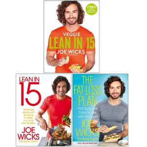 Joe Wicks Collection 3 Books Set Lean in 15 The Shift Plan,Fat-Loss Plan
