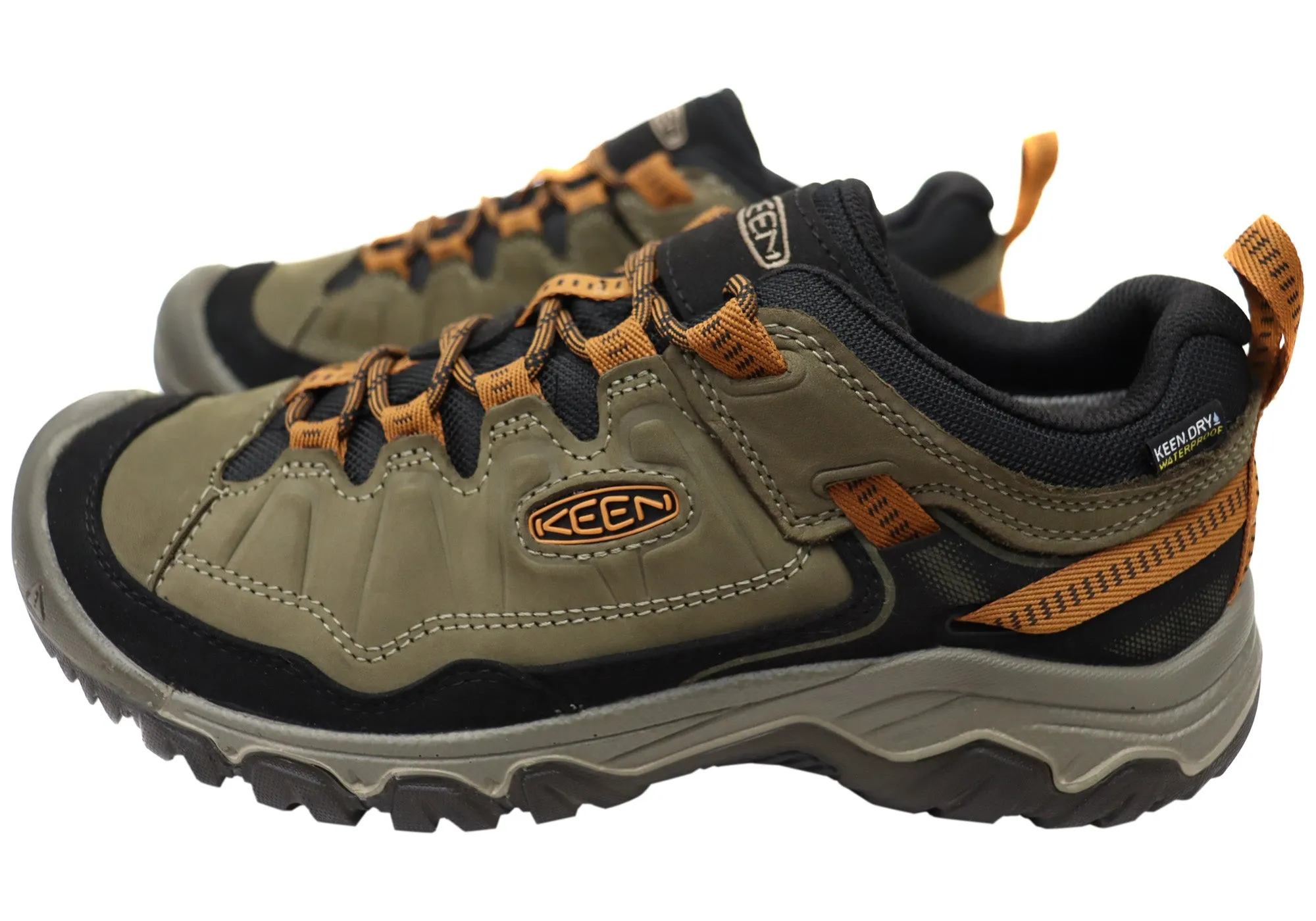 Keen Mens Comfortable Targhee IV Waterproof Wide Fit Hiking Shoes