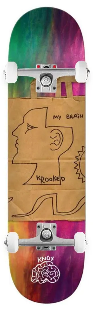 Krooked Knox Tom's Brain x Venom Custom Complete Skateboard - 8.5"