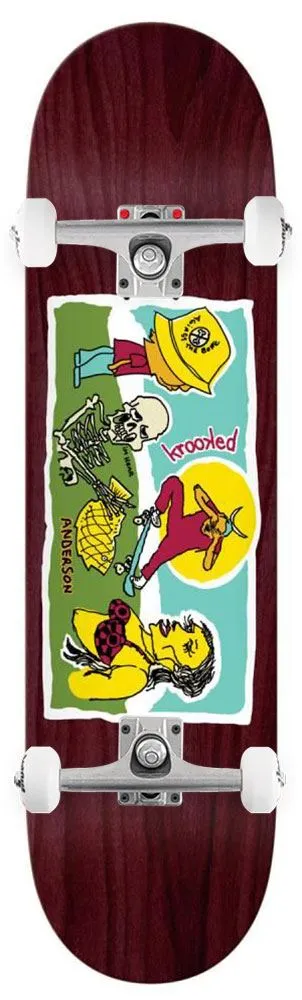 Krooked Manderson Bone x Venom Custom Complete Skateboard - 8.38"