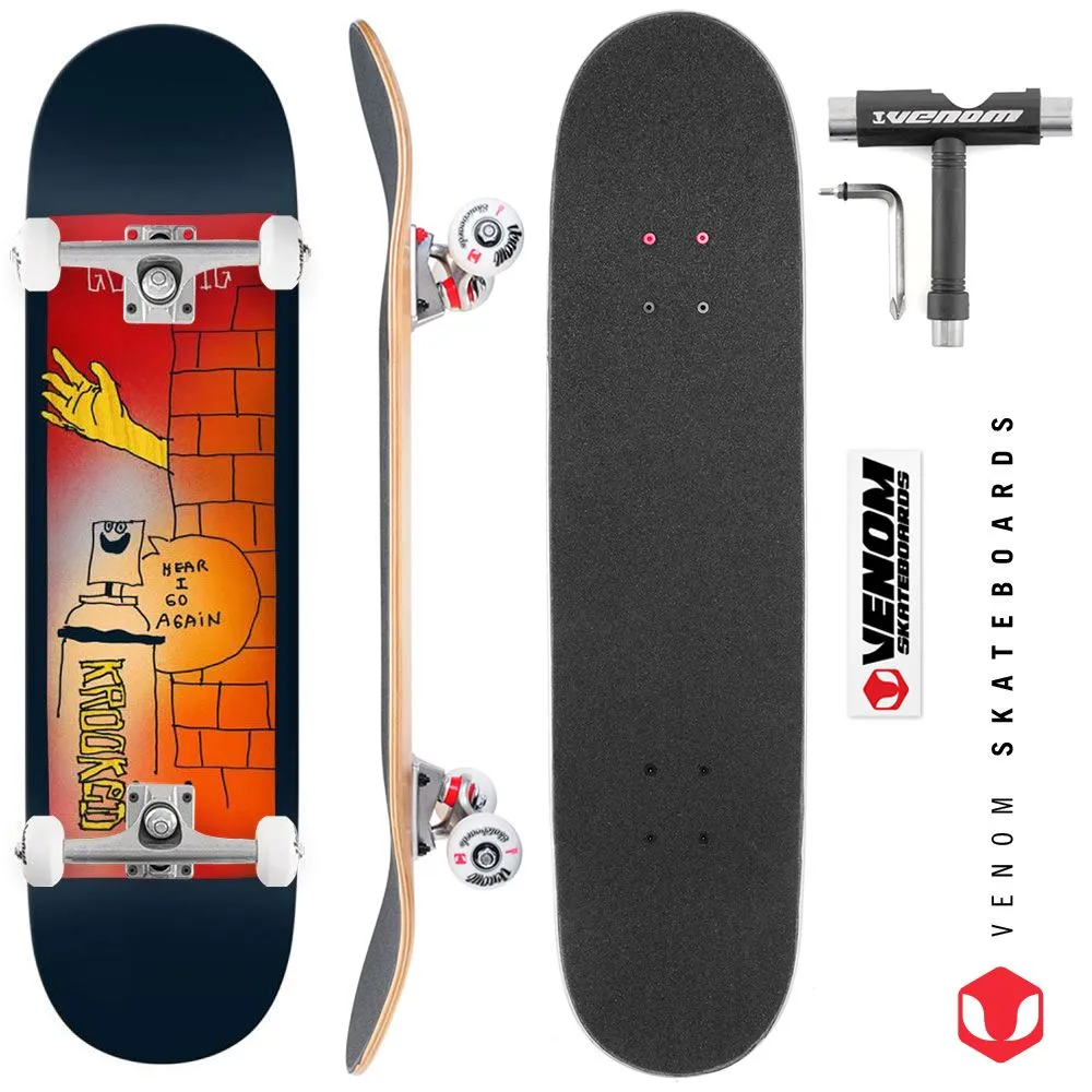 Krooked Pro Deck Gottwig Aerosol Custom Complete Skateboard - 8.25"