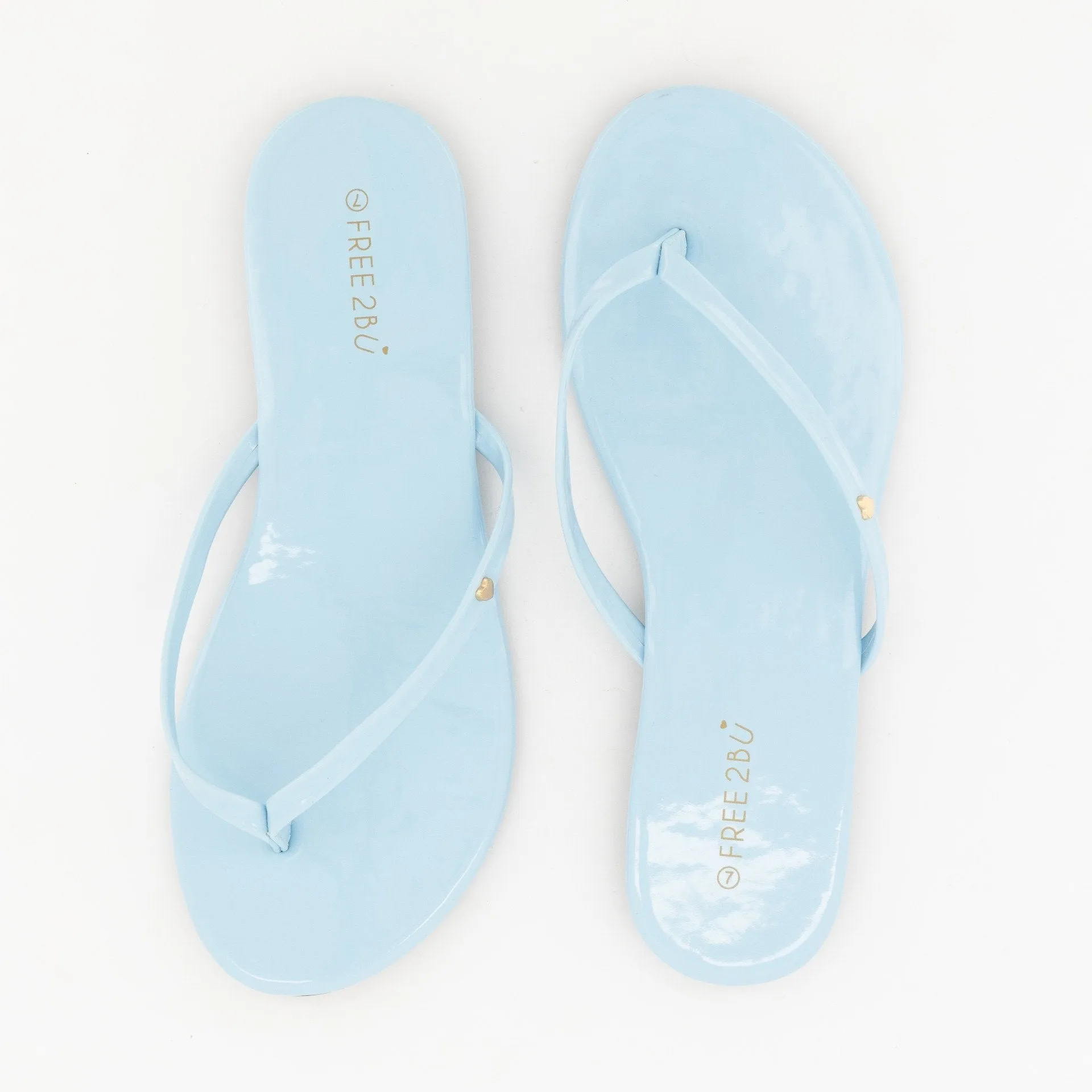 Ladies-Thong Sandal - Light Blue