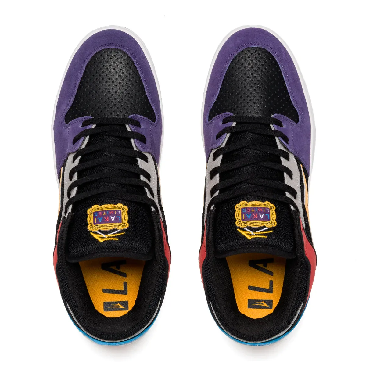 Lakai Telford Low Skate Shoes - Multi Suede