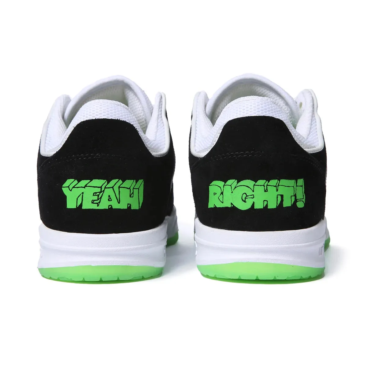 Lakai X Yeah Right Telford Low Skate Shoes - Black/White
