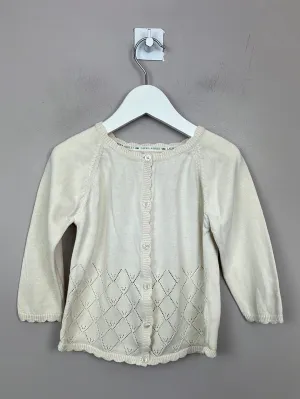 Laura Ashley Ivory cardigan 18-24m