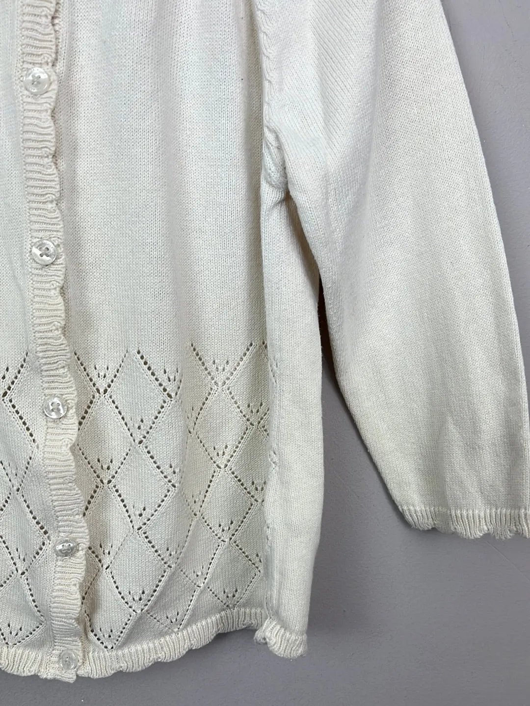 Laura Ashley Ivory cardigan 18-24m