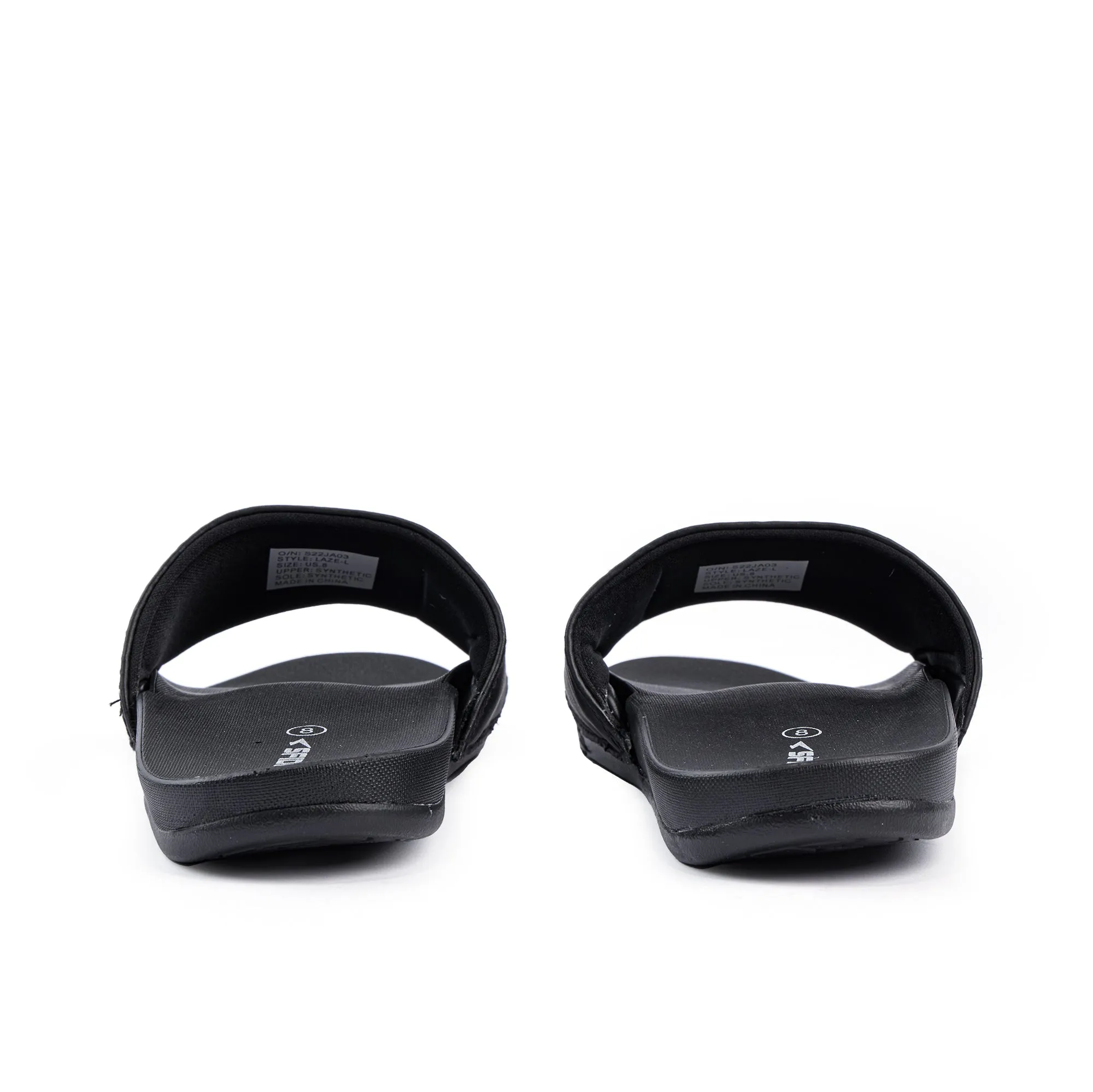 Laze Ladies Slide Black/Metallic Blush