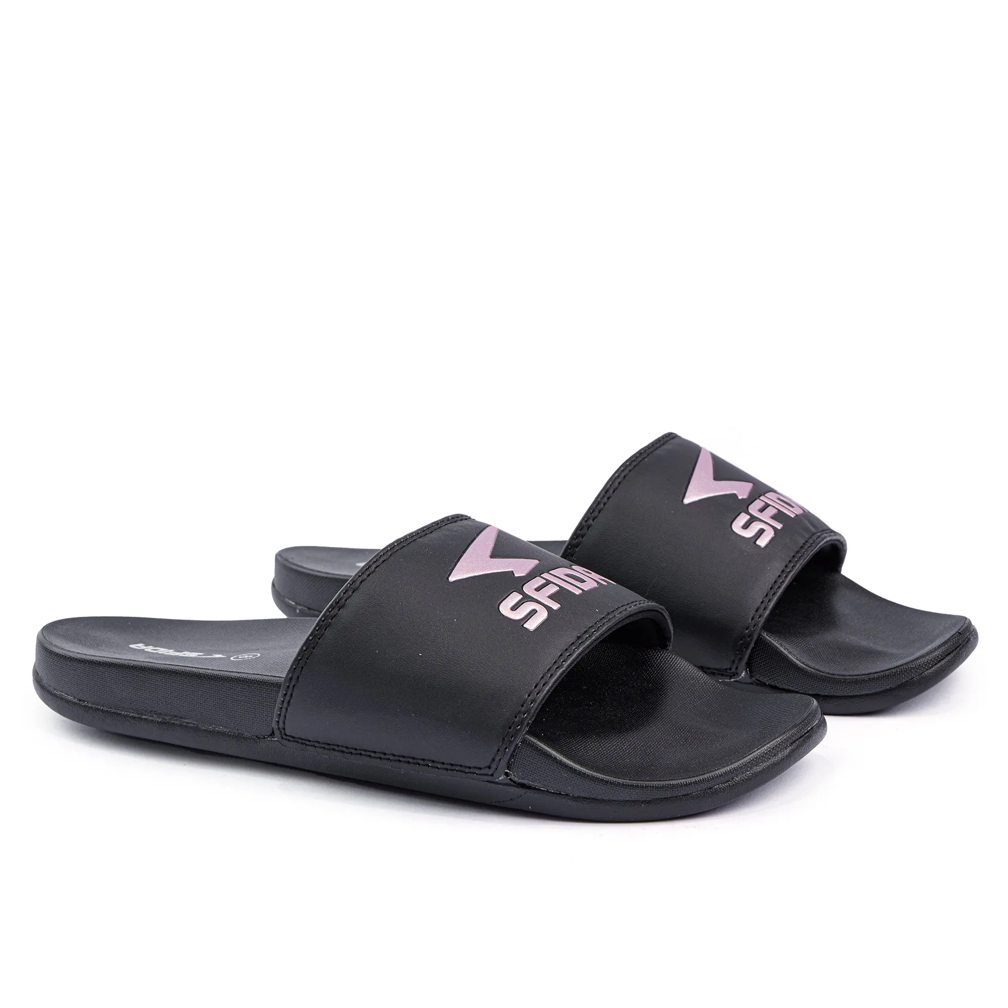 Laze Ladies Slide Black/Metallic Blush