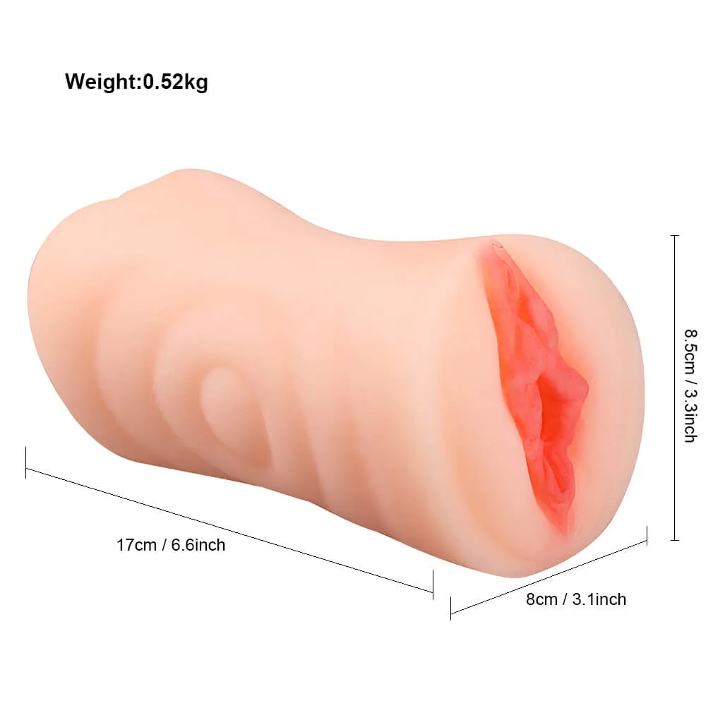 Life Like Vagina Tight Anal Pocket Pussy Bulit In Cock Ring