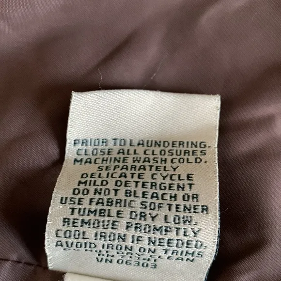 L.L. Bean Turquoise Blue Brushed Cotton Lined‎ Insulated Jacket Women’s Large