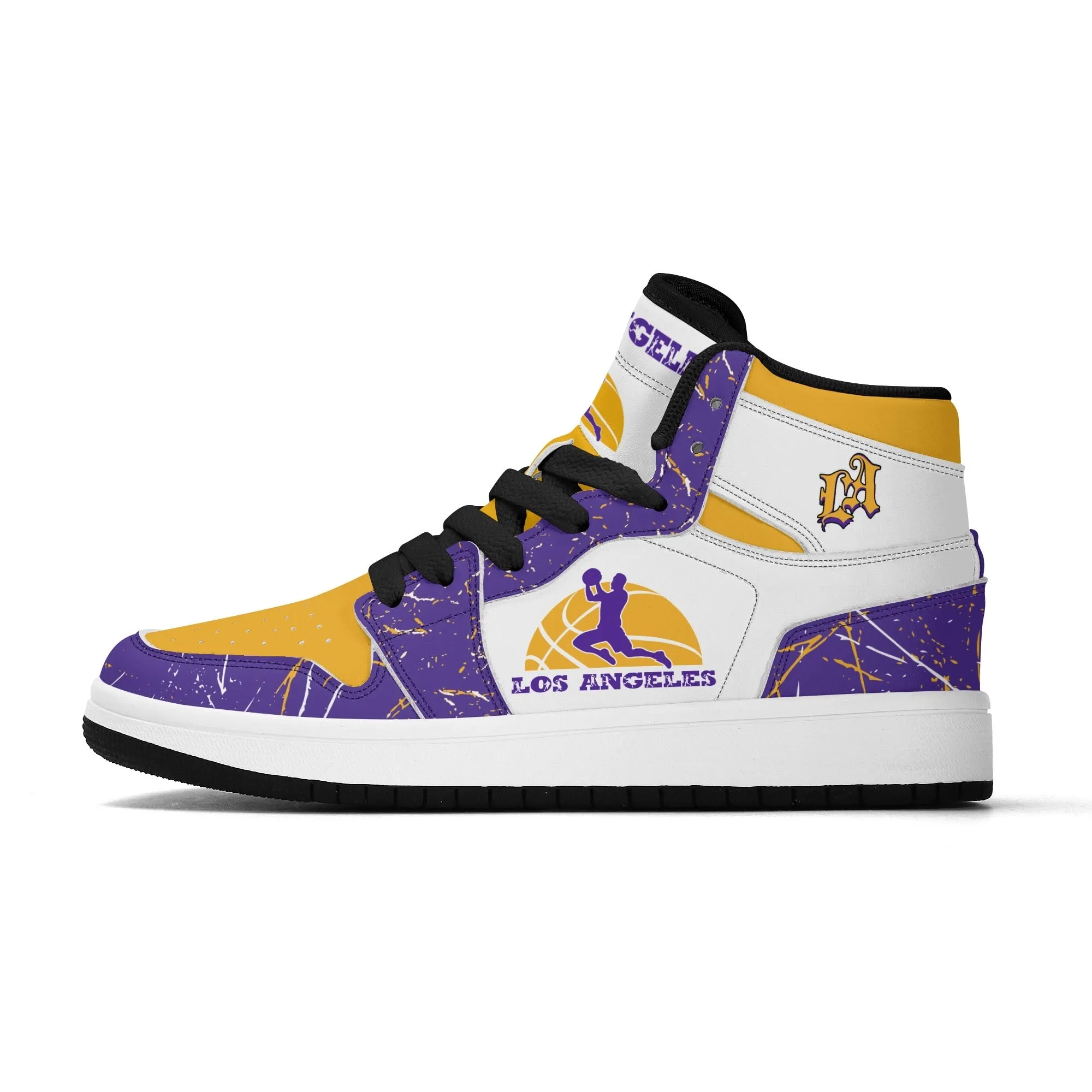 Los Angeles Basketball Team Themed Shoes For Kids