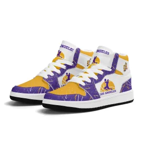 Los Angeles Basketball Team Themed Shoes For Kids