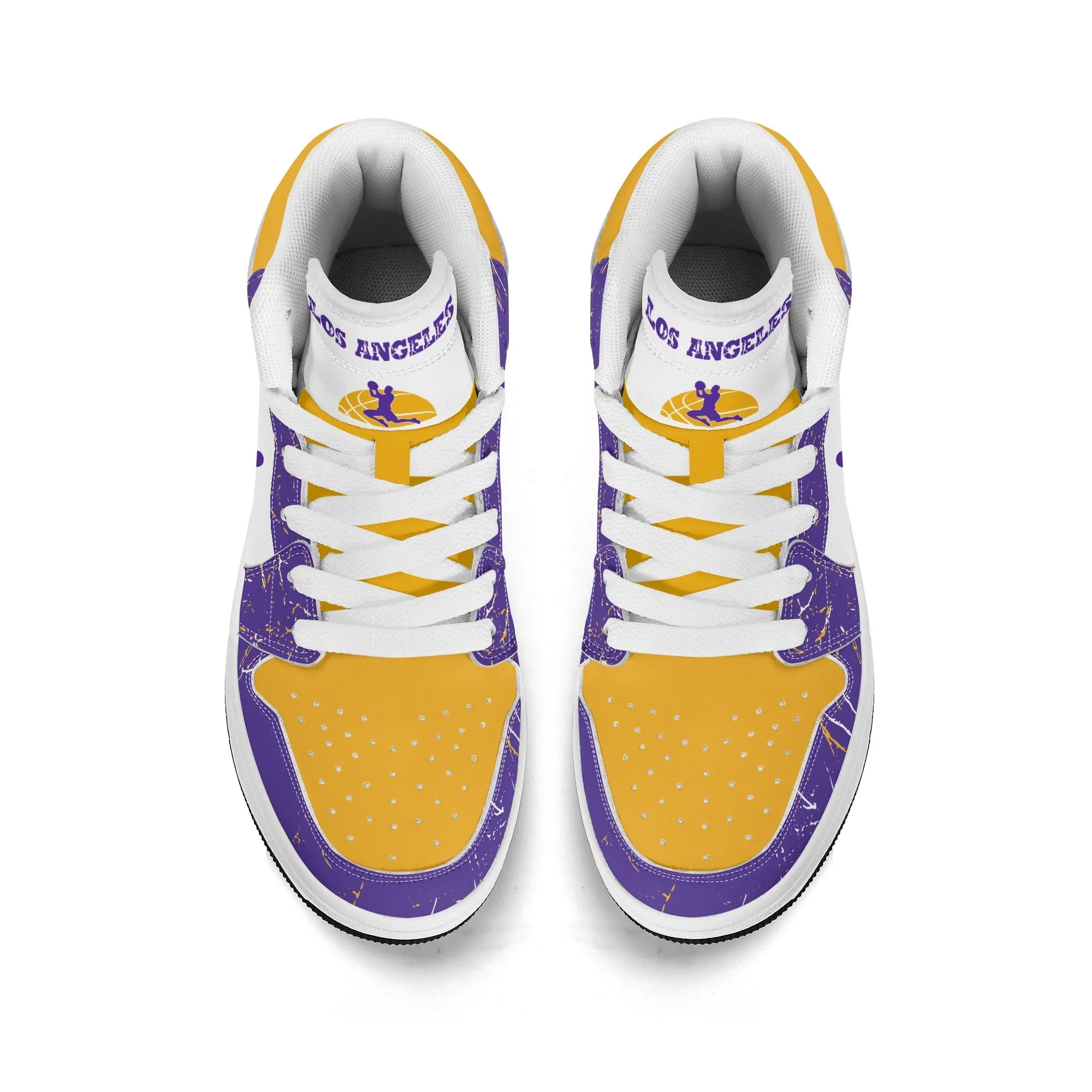 Los Angeles Basketball Team Themed Shoes For Kids