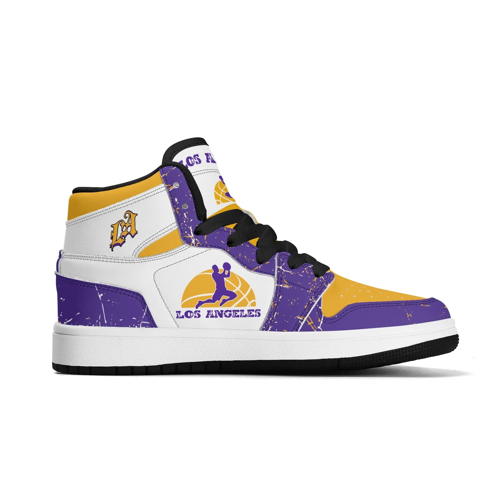 Los Angeles Basketball Team Themed Shoes For Kids