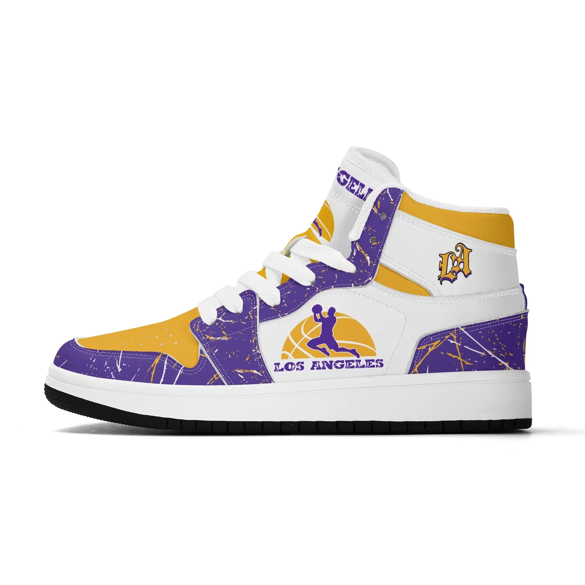 Los Angeles Basketball Team Themed Shoes For Kids