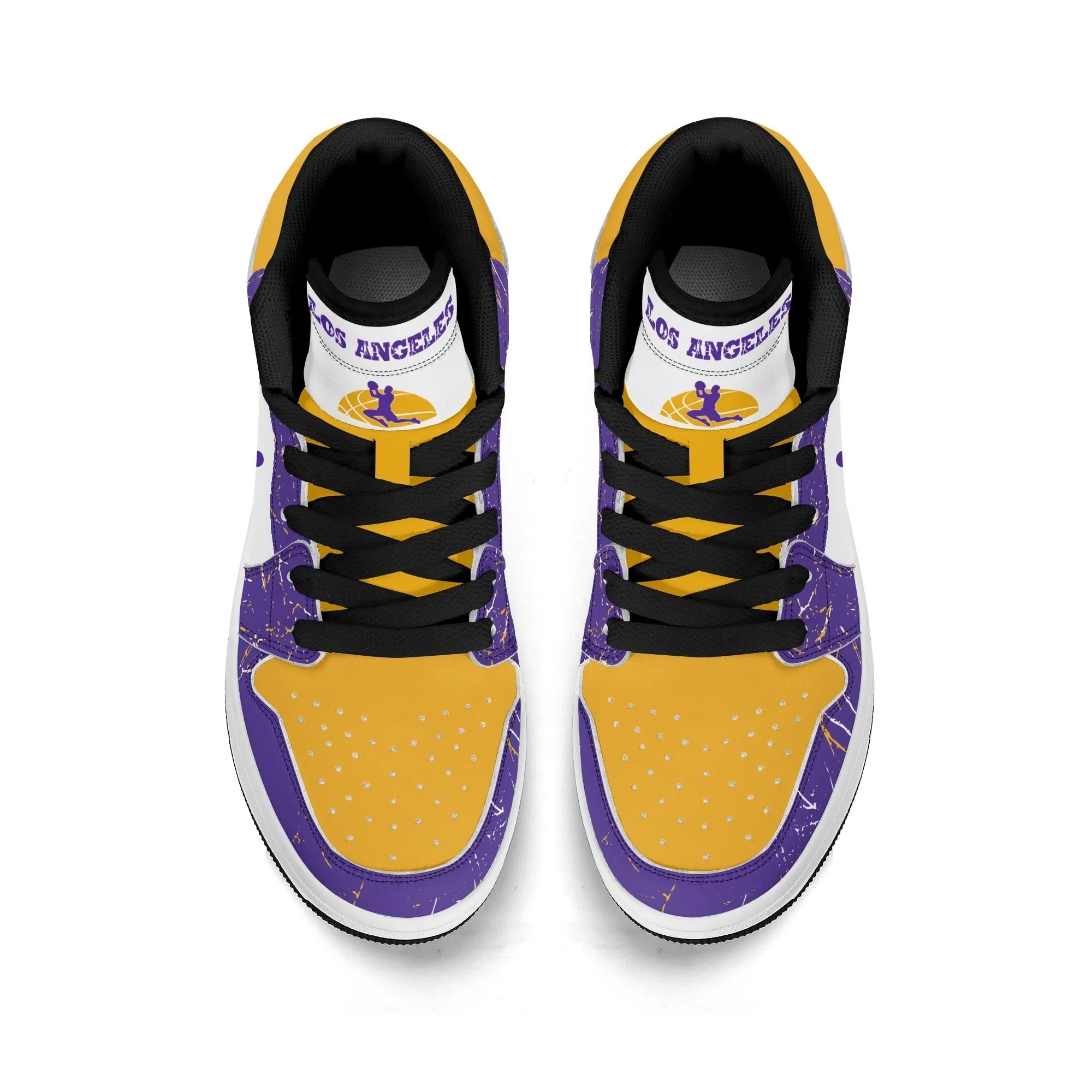 Los Angeles Basketball Team Themed Shoes For Kids