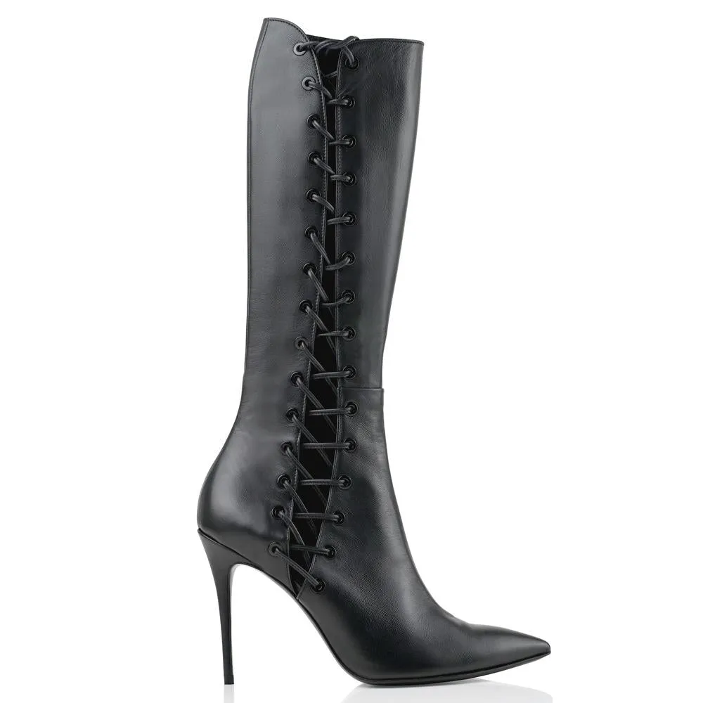 Lutine 100 Mm Black Matt Leather