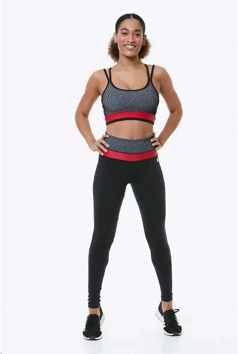 MADRAS BRA / TOP GRAY / BLACK