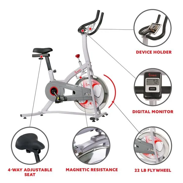 Magnetic Resistance Indoor Cycling Exercise Bike