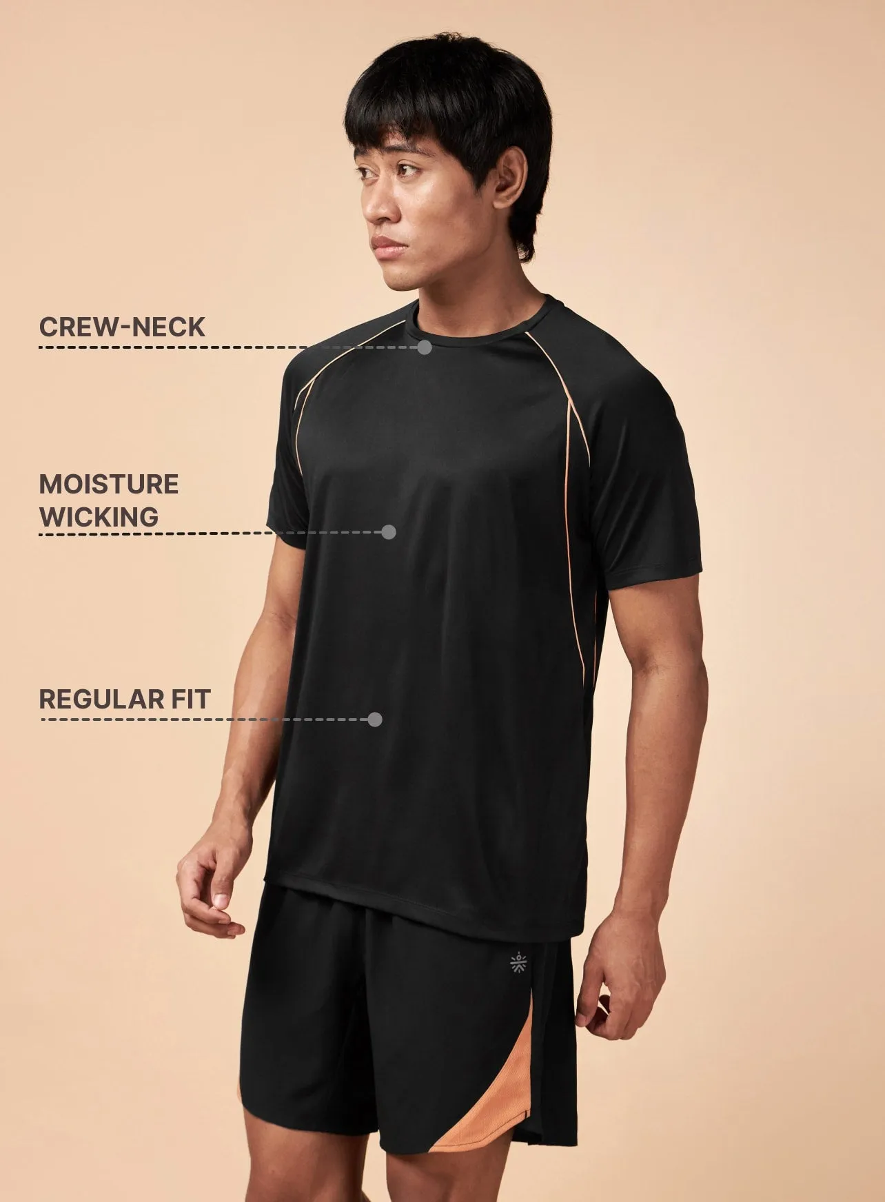 Men Black HIIT Elevate Training T-shirt