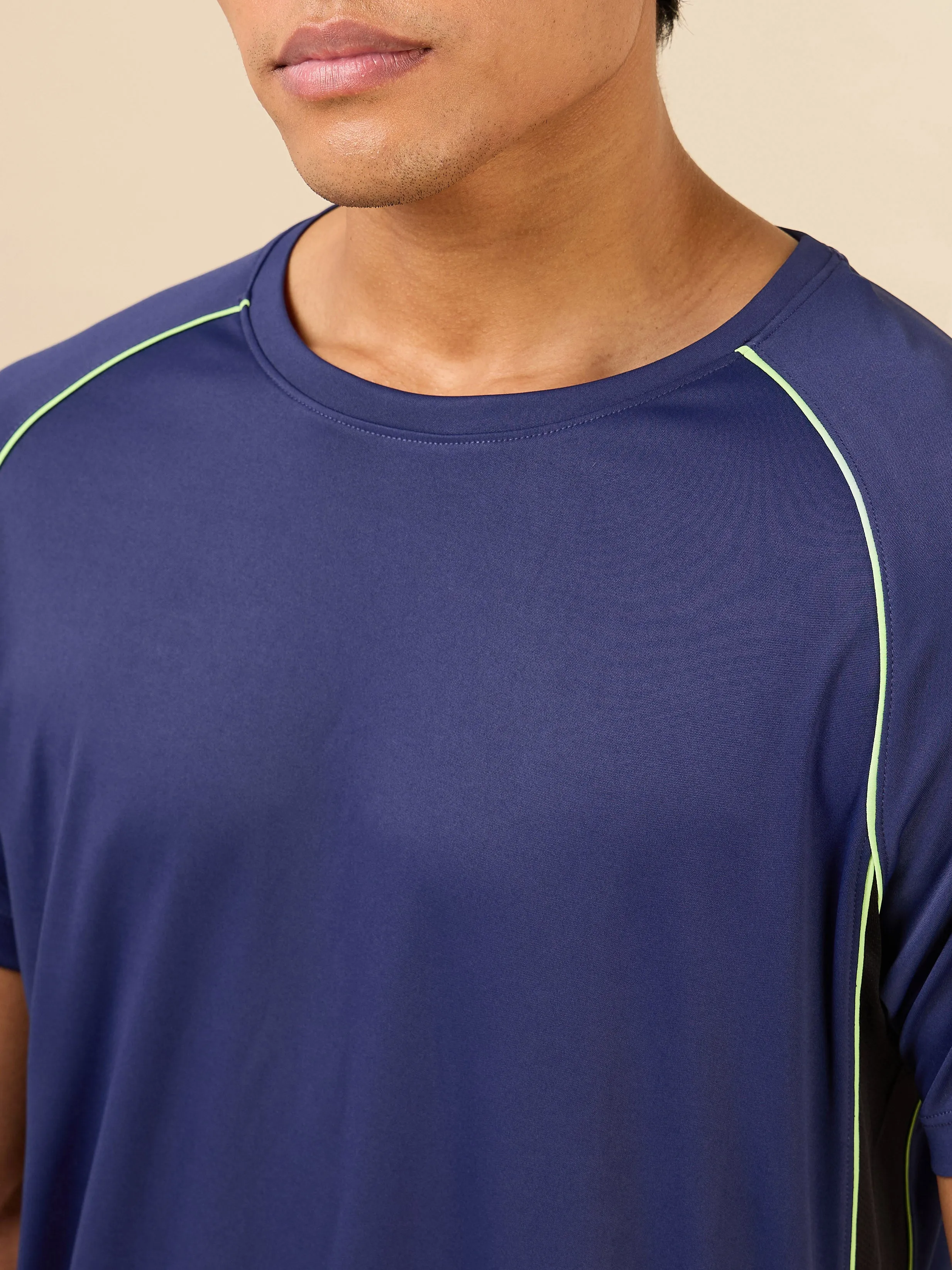 Men Navy HIIT Elevate Training T-shirt