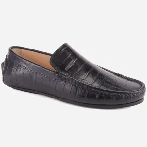 MEN "ROMAN" SLIP ON LEATHER MOCCASINS