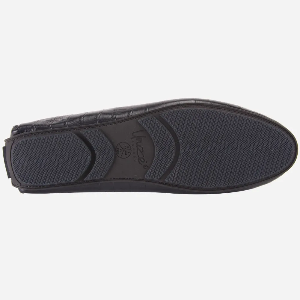 MEN "ROMAN" SLIP ON LEATHER MOCCASINS
