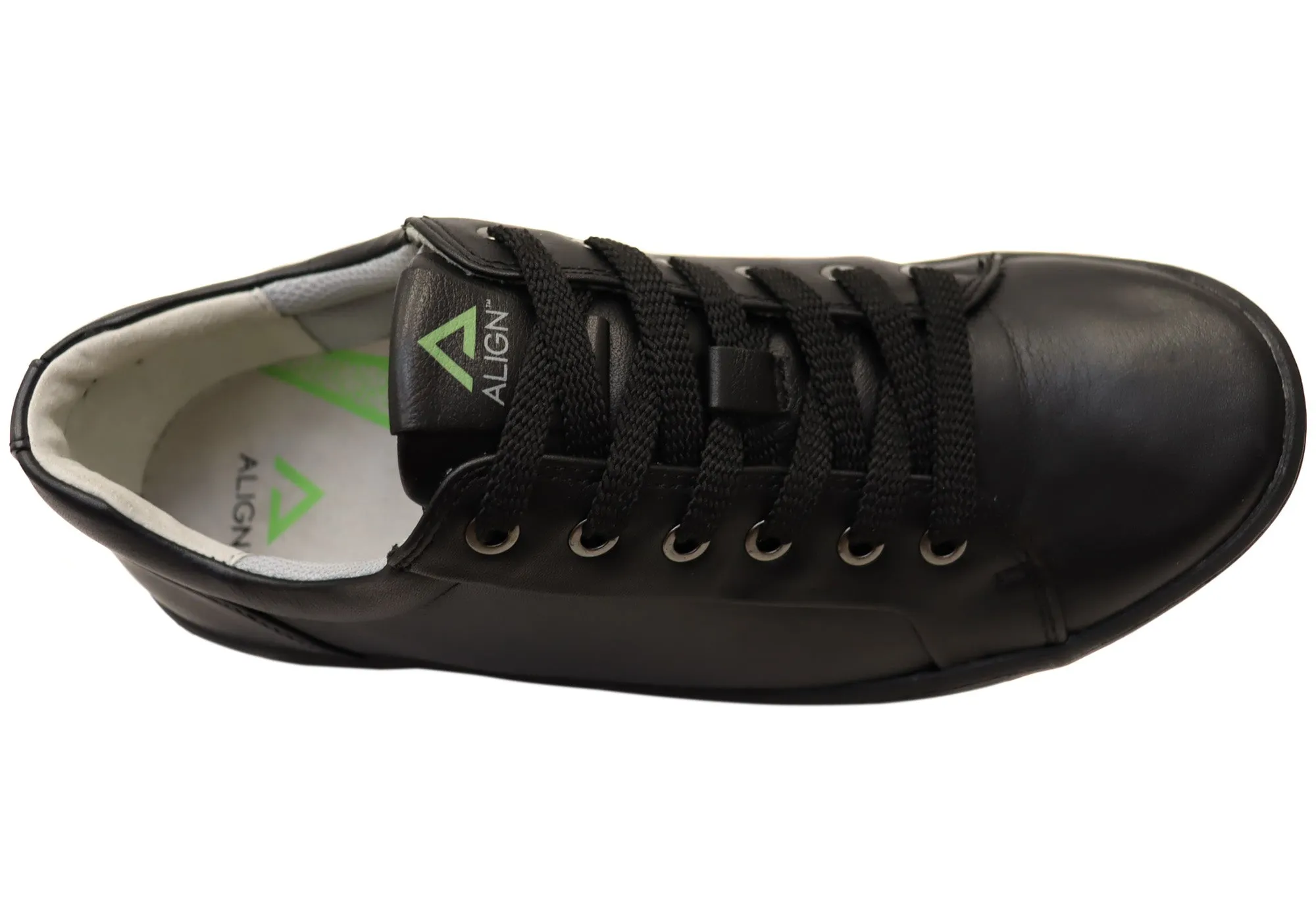 Mens Align Tannon Supportive Leather Wide Fit Arch Support Shoes