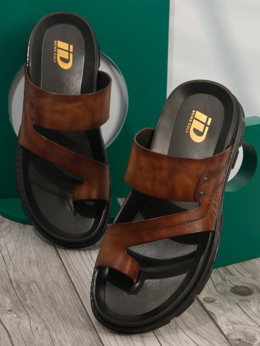Men's Brown Sandal (ID4246)