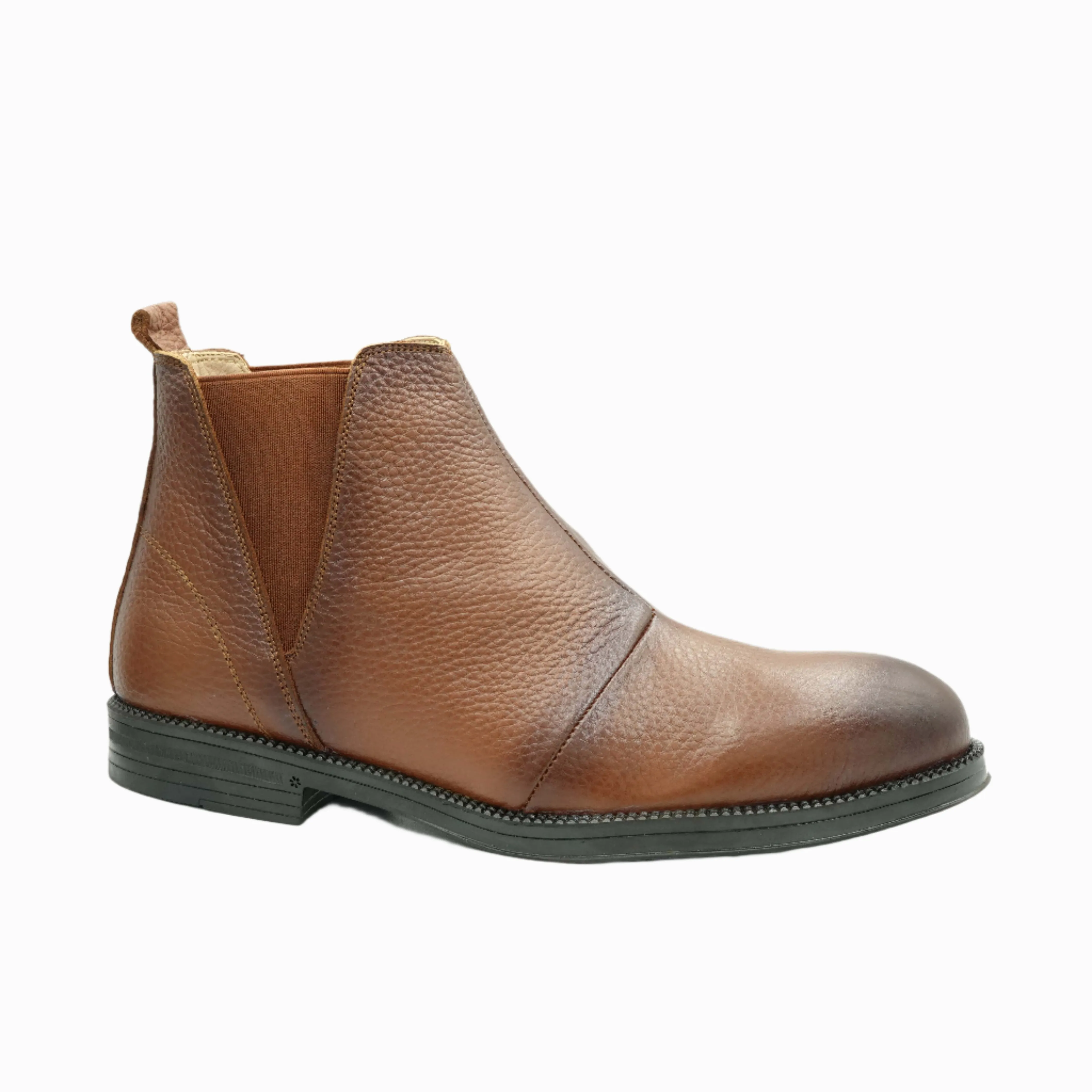 Men's Genuine leather half Boot - Havan Color.