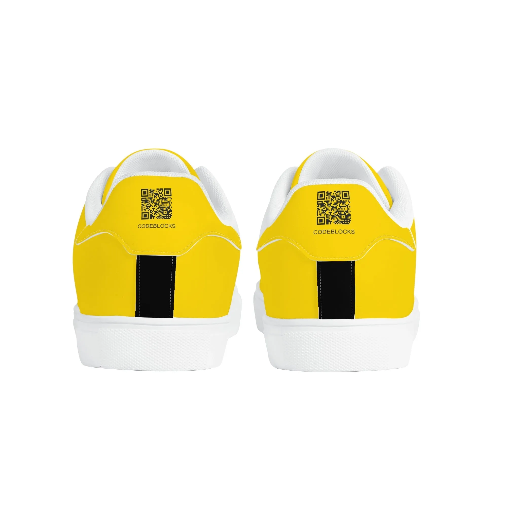 Mens Rubber Low Top Leather Sneakers
