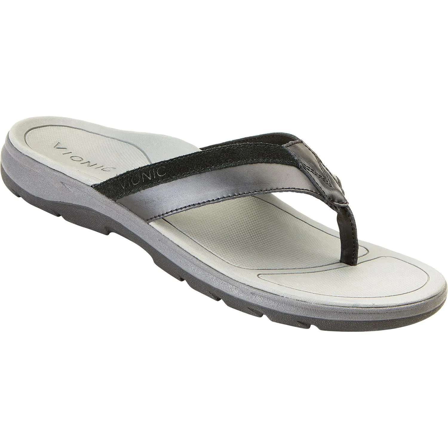 Men's Vionic Dennis Black Leather