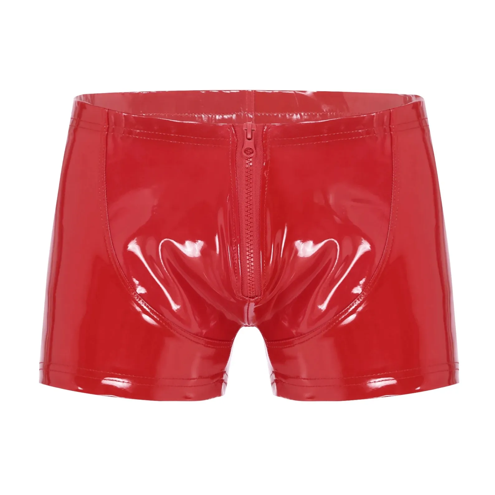 Men’s “Zip Tease” Glossy Boxers