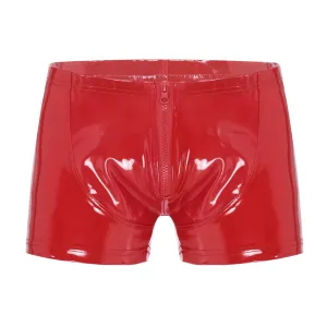Men’s “Zip Tease” Glossy Boxers