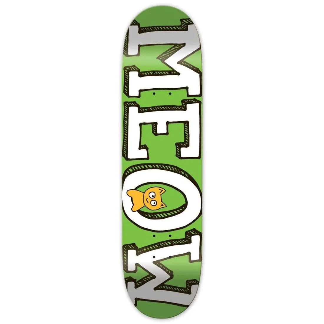 Meow DSM Logo Green x Venom Custom Complete Skateboard - 7.75"