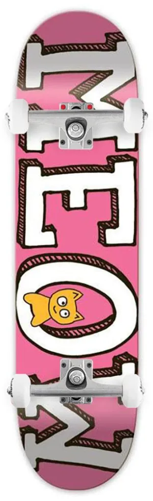 Meow DSM Logo Pink x Venom Custom Complete Skateboard - 7.75"