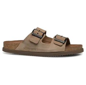 Mephisto Nerio Velvet Leather Men's Slide Sandals