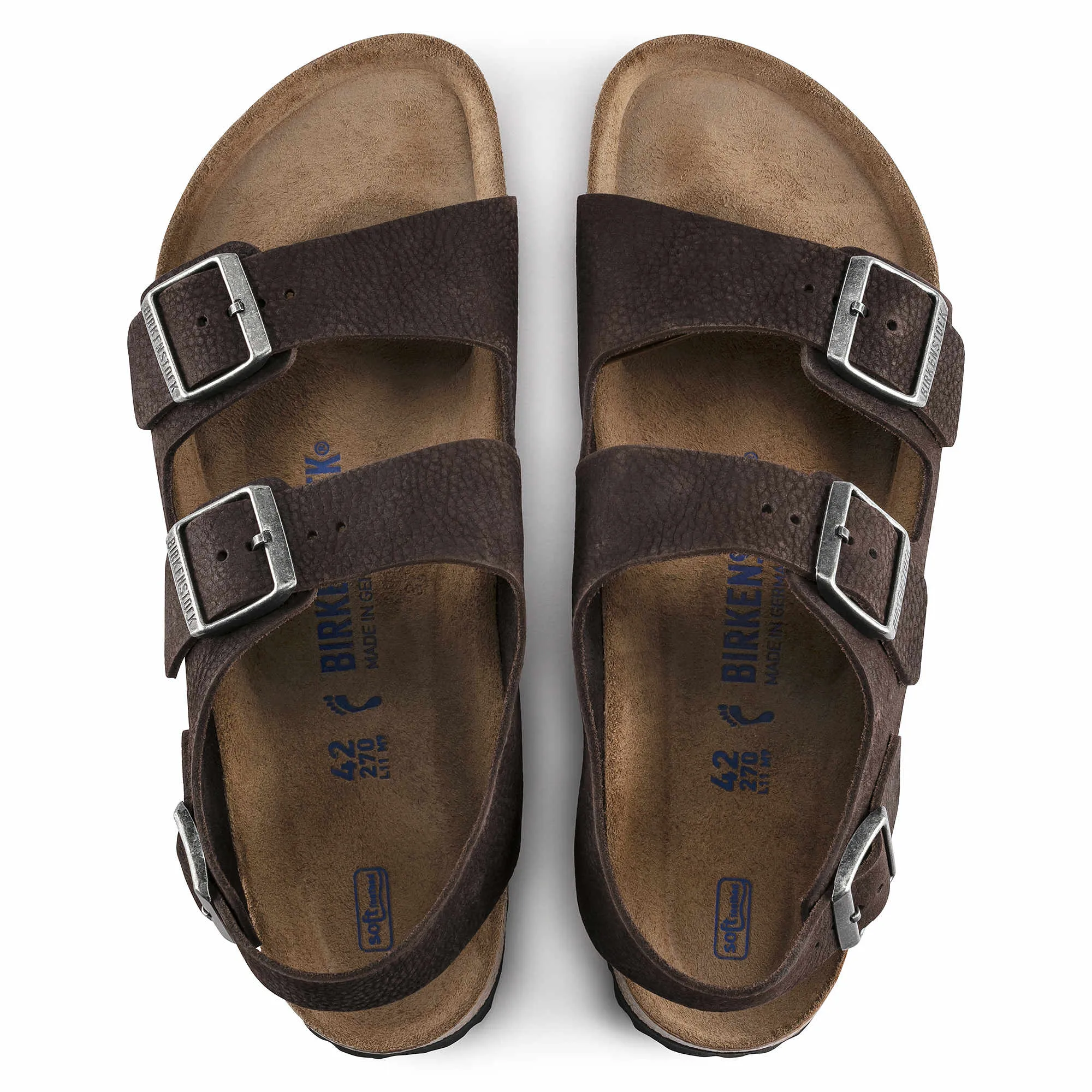 Milano Soft Footbed Nubuck Leather