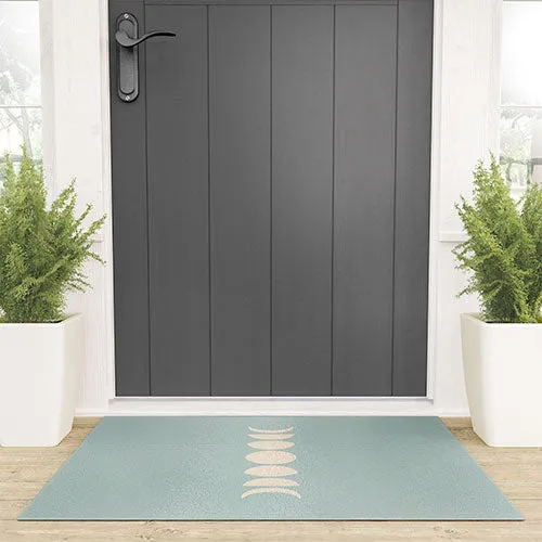 Minimal Moon Phases Sage Welcome Mat