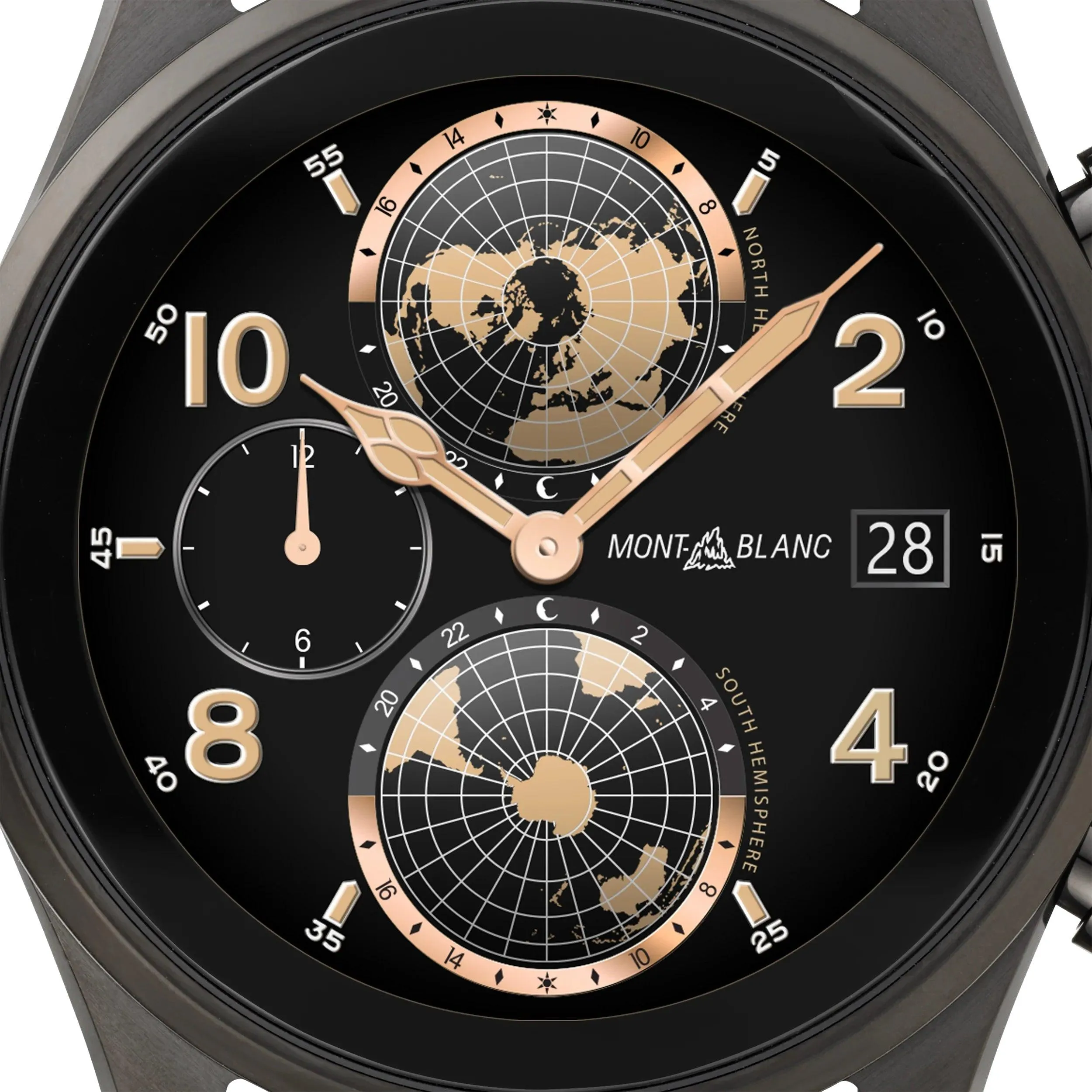 Montblanc Smartwatch watch Summit 3 42mm Titanium and Caucci strap 129267