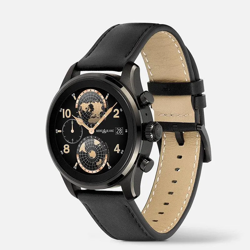 Montblanc Smartwatch watch Summit 3 42mm Titanium and Caucci strap 129267