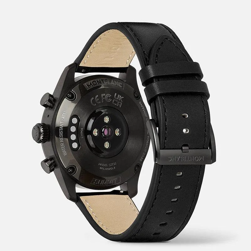 Montblanc Smartwatch watch Summit 3 42mm Titanium and Caucci strap 129267
